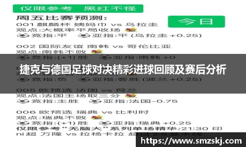 捷克与德国足球对决精彩进球回顾及赛后分析